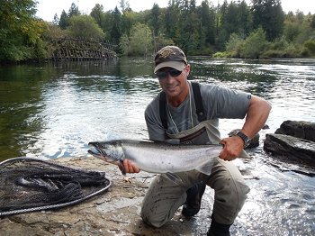 Fall Salmon fishing on the Stamp River is very good.  This September through November the Stamp River fishing for Chinok, Coho and Fall Steelhead should be terrific