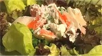 Surimi Salad on Greens
