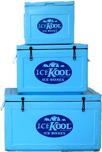 Be amazed by the ice-holding efficiency of the IceKool insulated ice box.