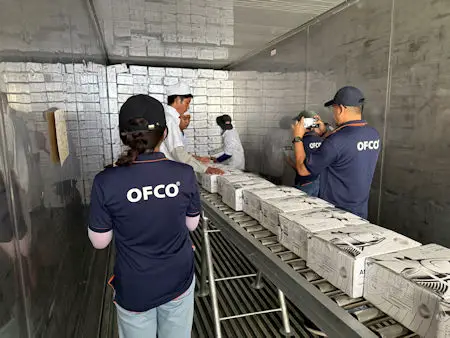 OFCO Group - SEAFOOD INSPECTION & CONSULTING IN VIETNAM - photo of seafood loading supervision